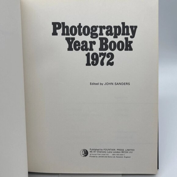 Photography Year Book 1972 by John Sanders Hardcover Fountain Press - Picture 8 of 10